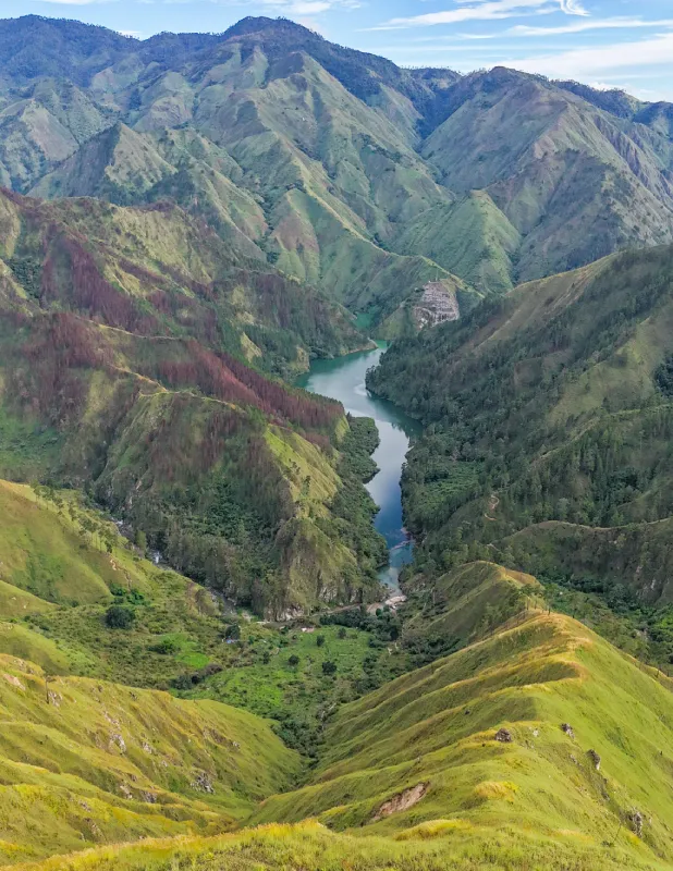 Cañón de Río Blanco vista Presa Palomino